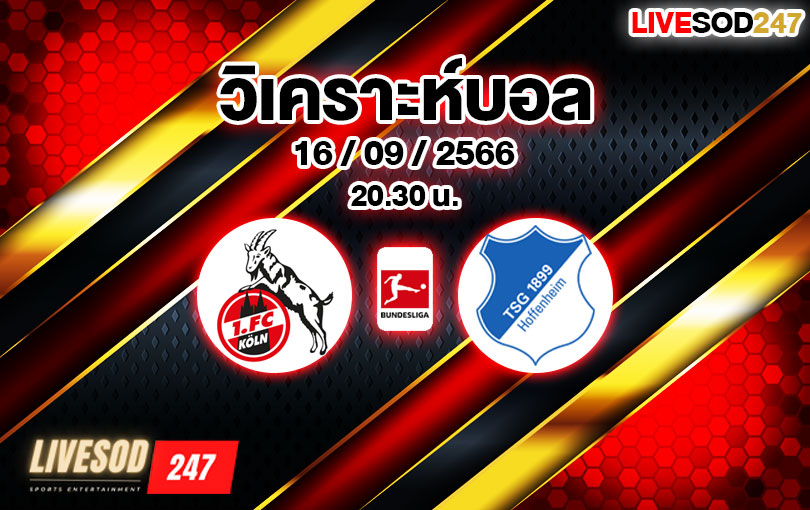 วิเคราะห์บอล บุนเดสลีกา โคโลญจน์ vs ฮอฟเฟ่นไฮม์ 2023/2024